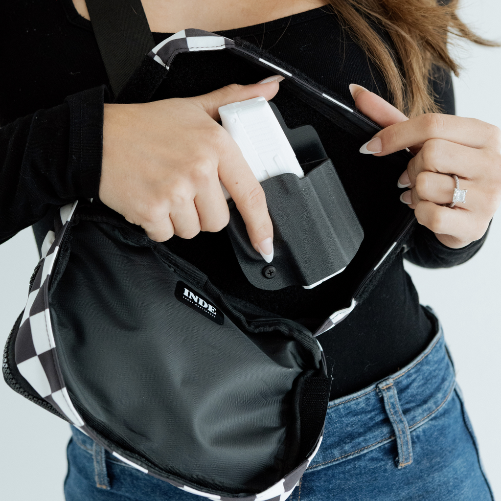 The INDE QuickBag™ & Holster Bundle (B&W Check)