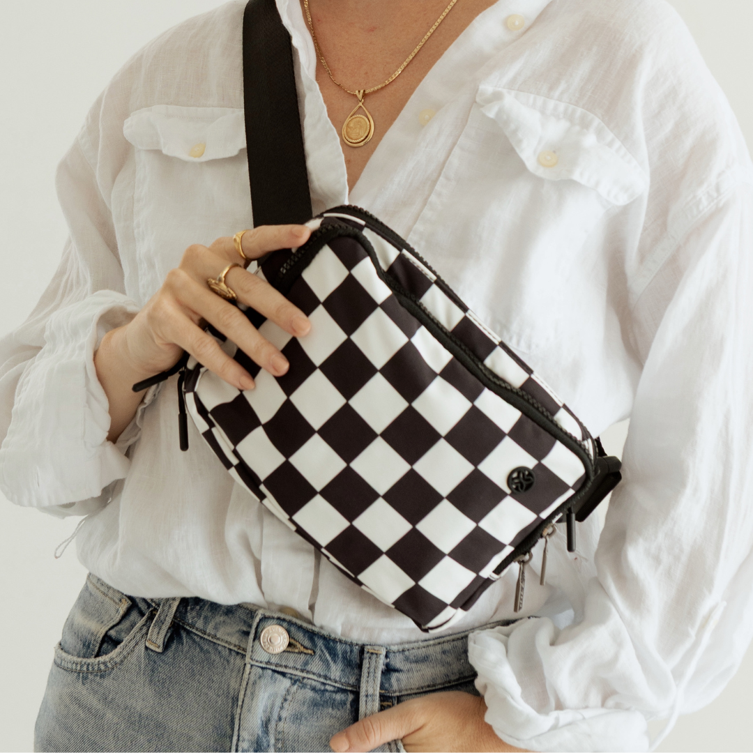 The Original INDE Bag (B&W Check)
