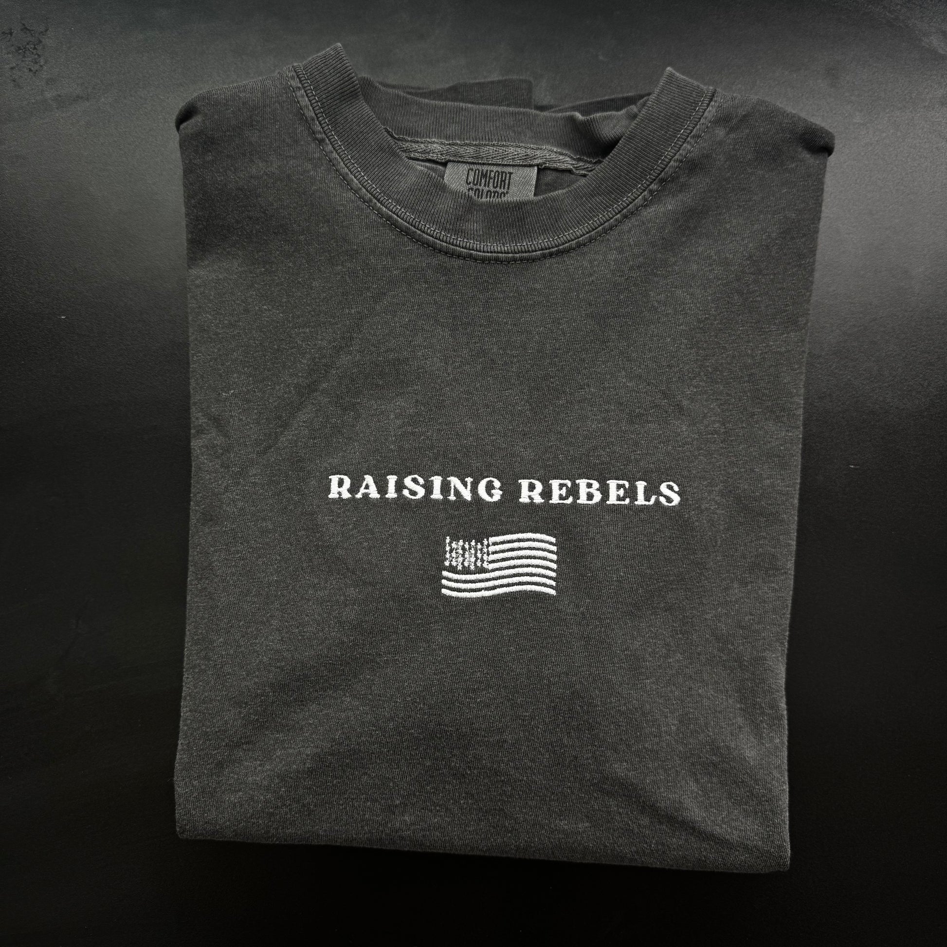 "Raising Rebels" Comfort Colors Tee (Pepper)