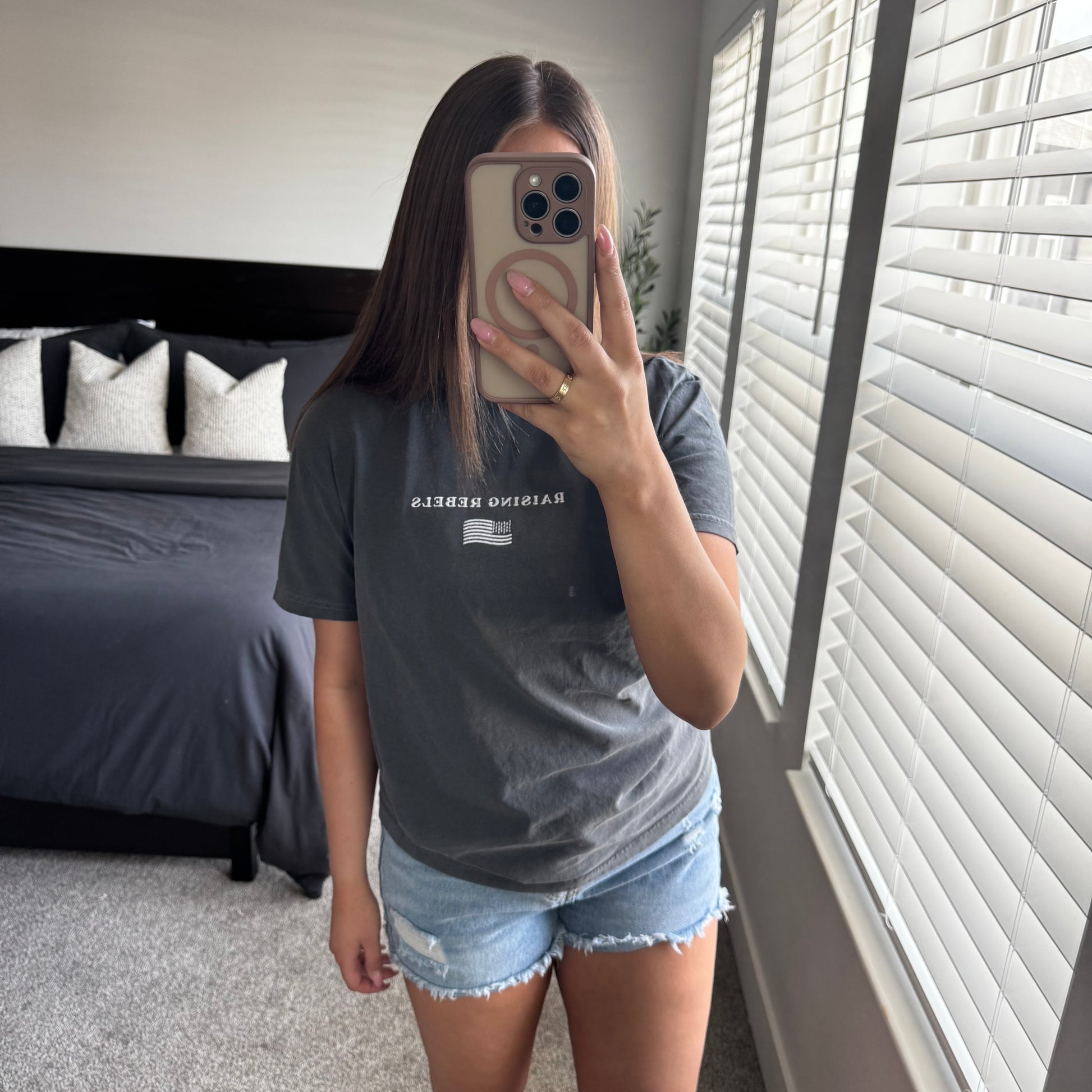 "Raising Rebels" Comfort Colors Tee (Pepper)